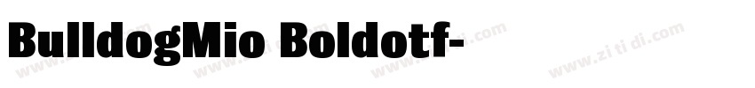 BulldogMio Boldotf字体转换